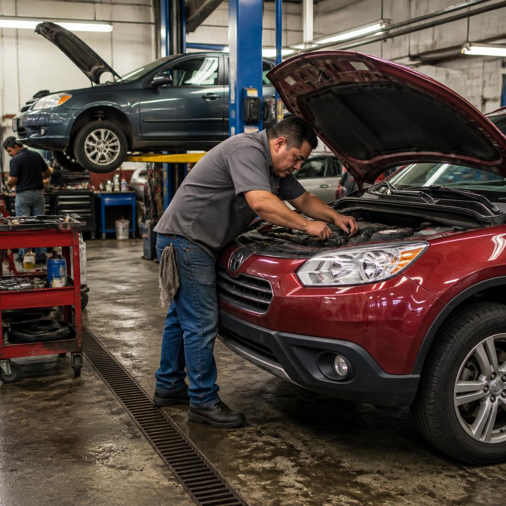 Inside the Fix It Auto shop on Shepherd Drive